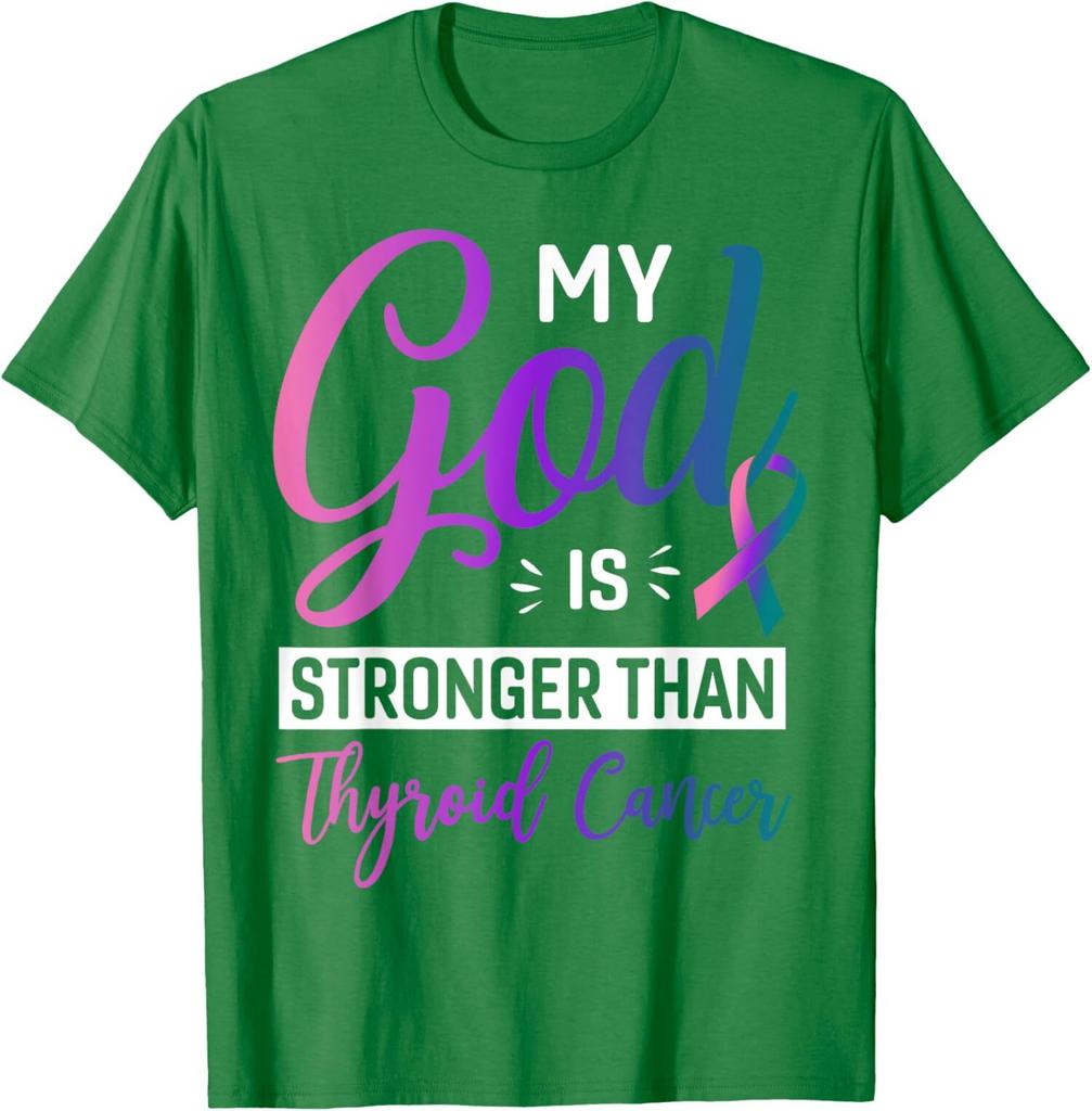 My God Is Greater Than Thyroid Cancer Awareness Unisex T-Shirt