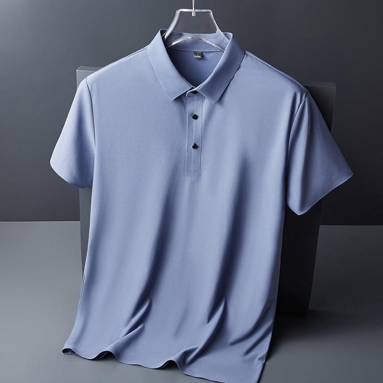 

STORN Men s Classic Collar Short Sleeve Polo Shirt Casual Breathable Summer Daily Office Fashion Men s Tee 5XL