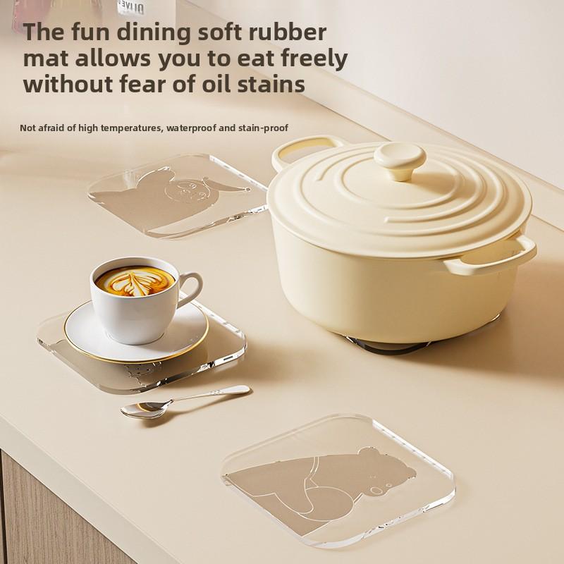 Kitchen Thickened High-temperature Resistant Odor-free and Non-washable Vegetables Household Insulation Mat