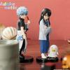 14 CM Sakata Gintoki Katsura Kotarou Figurka Anime Oryginalny Gintama Model z Podstawką Zabawka dla Kolekcjonerów i Fanów Dekoracja Ozdoby