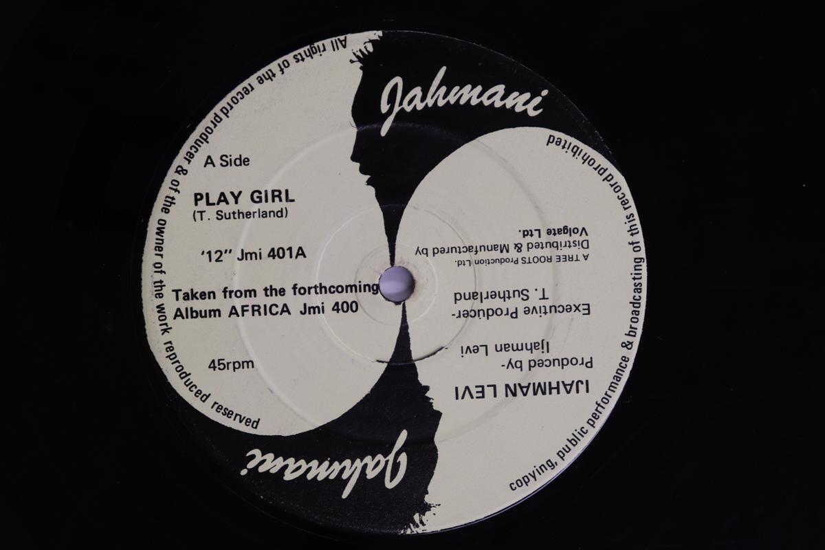 

12inch Record IJAHMAN LEVI Play Girl Africa JMI401 JAHMANI 1985 Non Japan Reggae Ska Dub Used