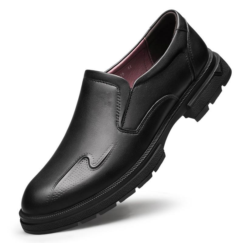 

Fashion Genuine Leather Men Casual Shoes Male Comfortable Business Shoe Platform All-match Loafers Men Brand Outdoor Antiskid Male Flats 44
