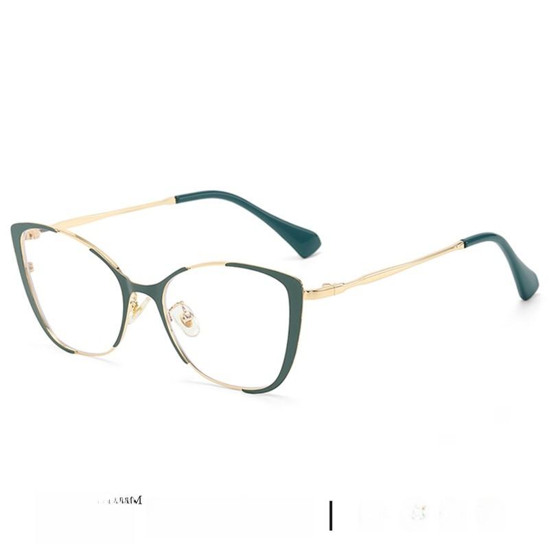 Modern Blue Light Blocking Glasses For Women With Metal Butterfly Frame Stylish And Lightweight
