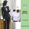 Elegant Black Women's Slim Fit Business Suit for Professional Settings