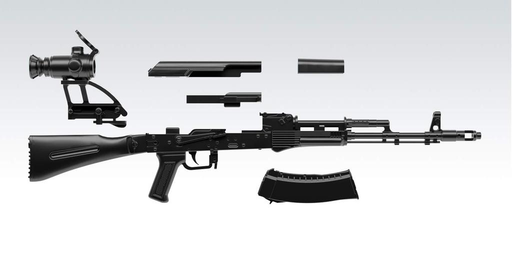Little Armory LA060 AK74M Typ Plastikmodell