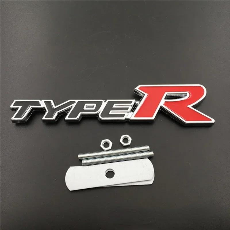 DIOSK1 Car Front Grille Trunk Badge Body Side Sticker for Honda Type-R Type-S Accord FIT Odyssey Jazz Jade Pilot City Decor Accessories