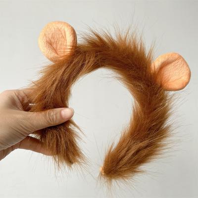 King of the Forest Big Lion Headband Animal Headband Masquerade Props Lion Headband Headgear