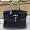 2025 New Authentic Leather Top-layer Cowhide Lizard Pattern Platinum Bag Handbag Large Capacity Women's