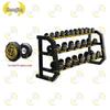 Zhongjing Pure Steel Fixed Dumbbell Set with 3-Tier Rack