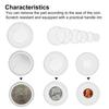 20 Sets 46mm Coin Collection Case Round Easy To Carry Lightweight Coin Collection Capsule Case for Gifts