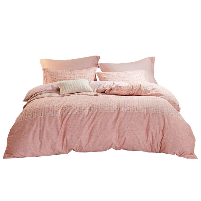 LOVO Luolai Pure Cotton Brushed Warm 4-Piece Bedding Set 1.5m Bed (Duvet 200x230cm)