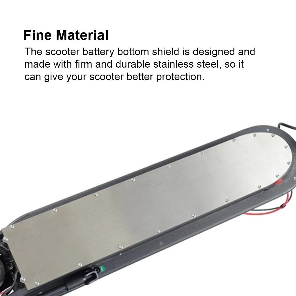 Stainless Steel Electric Scooter Battery Bottom Shield Professional Protective Protector Replacement for 1S/Max/Pro