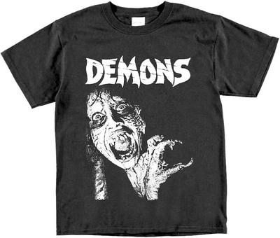 Dämonen Horrorfilm T-Shirt Vintage Halloween 1985 Grunge Goth Punk Grafik Y2K