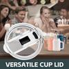Water bottle replacement lid for 50oz 40oz reduced cups 32oz cups with straw direct drinking 10x9.4x3.1cm 100 grams Clear