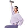 Li-Ning Fitness Series Moisture-Wicking Thermal Solid Color Round Neck Comfortable Breathable Fleece Warm Dopamine Casual Sweatshirt AWDU556-7