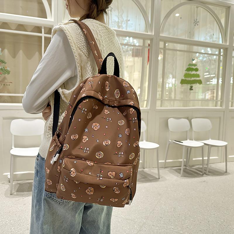 Damen-Schultasche, wasserdicht, große Kapazität, Schulrucksack, glatter Reißverschluss, einfarbig, für Teenager und Mädchen, lässiger Tagesrucksack, Studentenversorgung