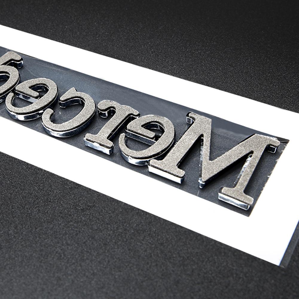 Mercedes Benz Letter Car Stickers for Mercedes Benz S400L S580 GLS600 ABS Car Badge Refit Rear Trunk Auto Decoration Accessories