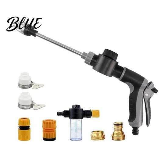 Garden Faucet Pressure Washer Car Cleaning Metal Extension Pole Adjustable Nozzle Patio Professional Tool for Cars Trucks Easy Install
