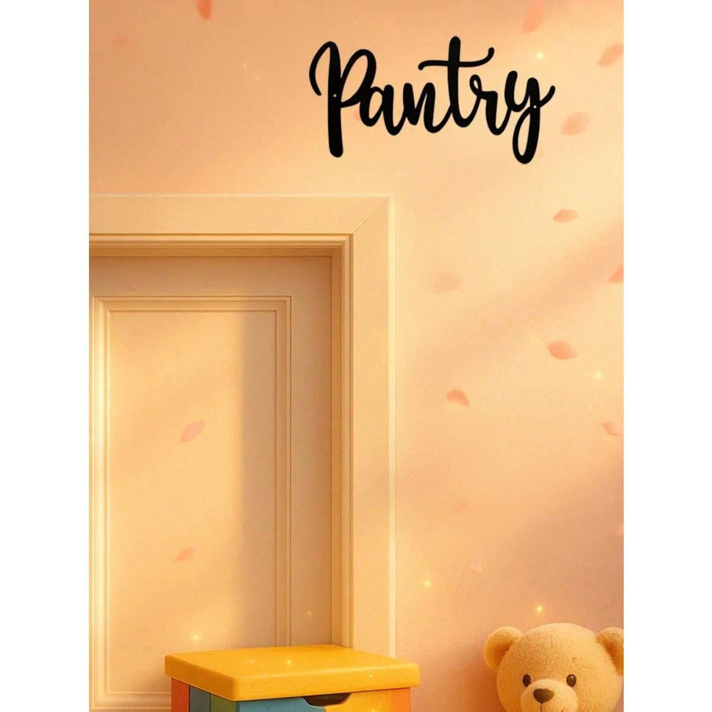 Wrought Iron Pantry Sign, Metal Wall Art for Home Kitchen Restaurant Coffee Shop, Modern Farmhouse Wall Decor, Housewarming Gift