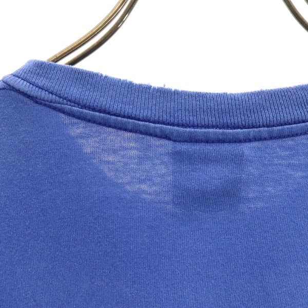 STUSSY 90s Navy blue tag Made in USA Print Short sleeve T-shirt M Blue Men's Used