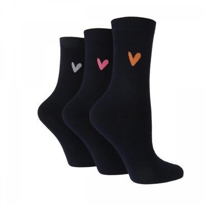 Women S Navy Heart Daily Sock Set