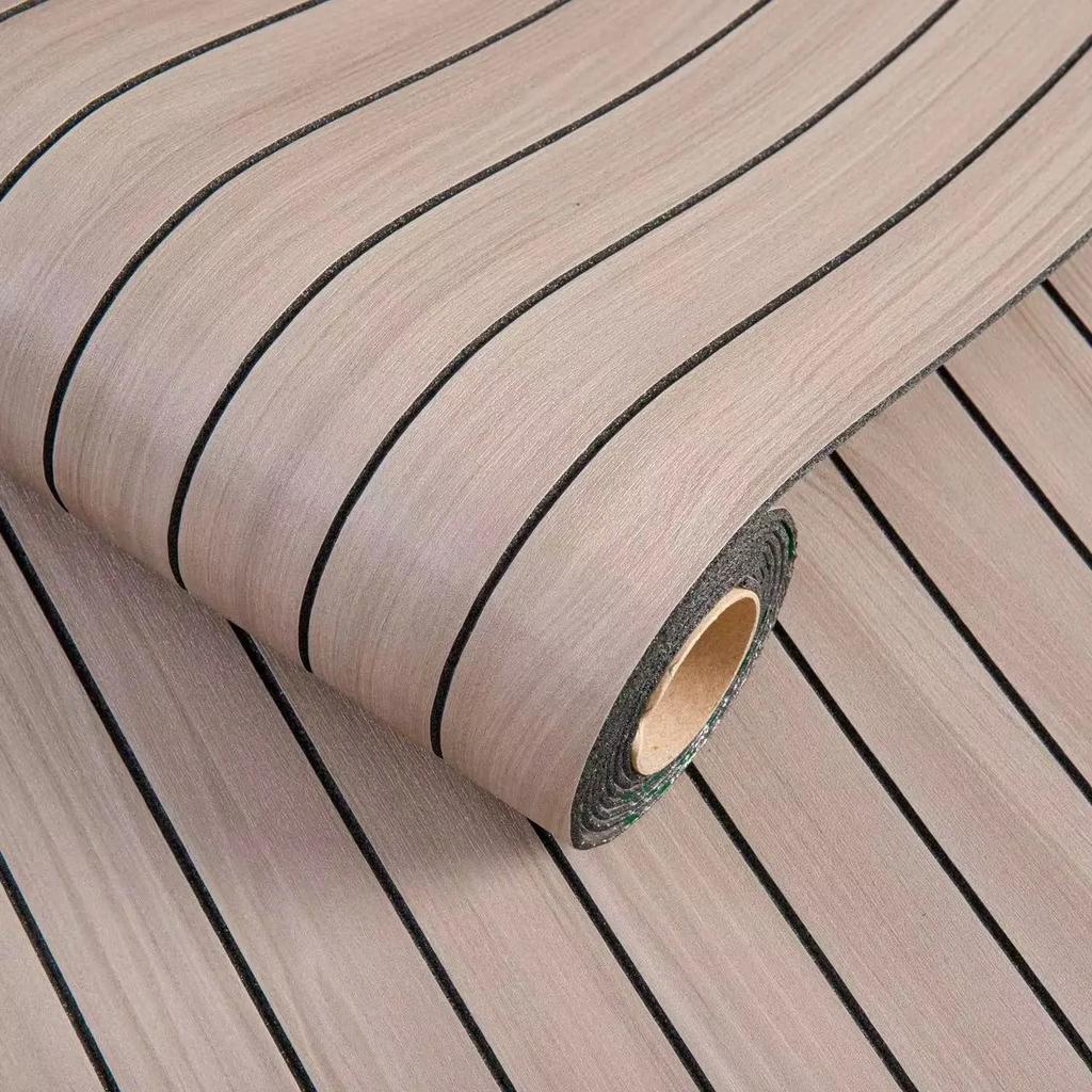 1 Roll Self-Adhesive 3D Wood Grain Vinyl Wall Panels-Easy to Install for Ceiling-Home Decor for Living Room,Bedroom,Restaurant