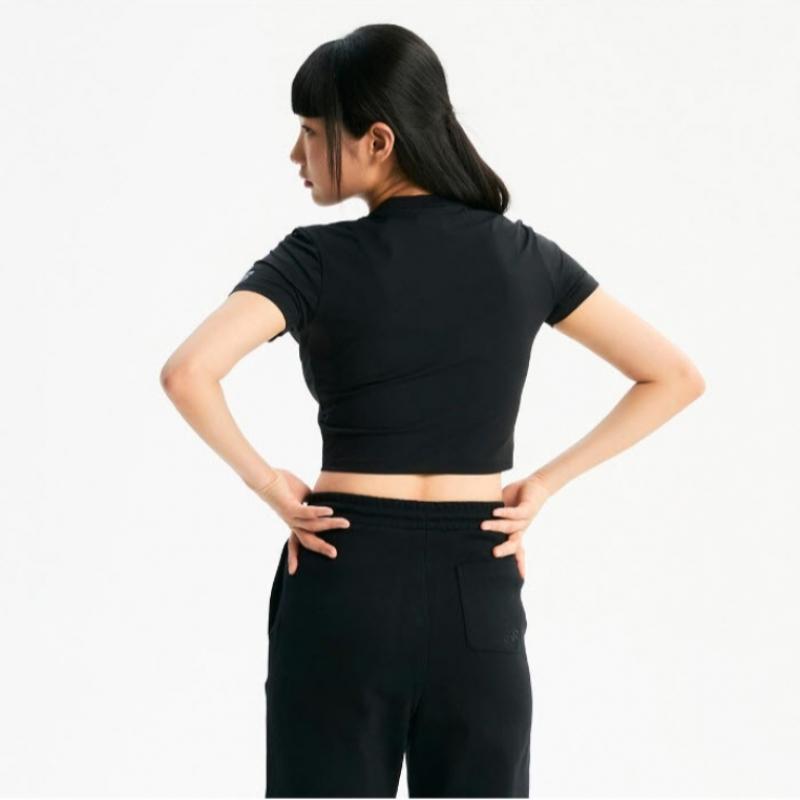 New Balance Women S Semi Crop TighT T ShirT eqS Nbnee2w422 19