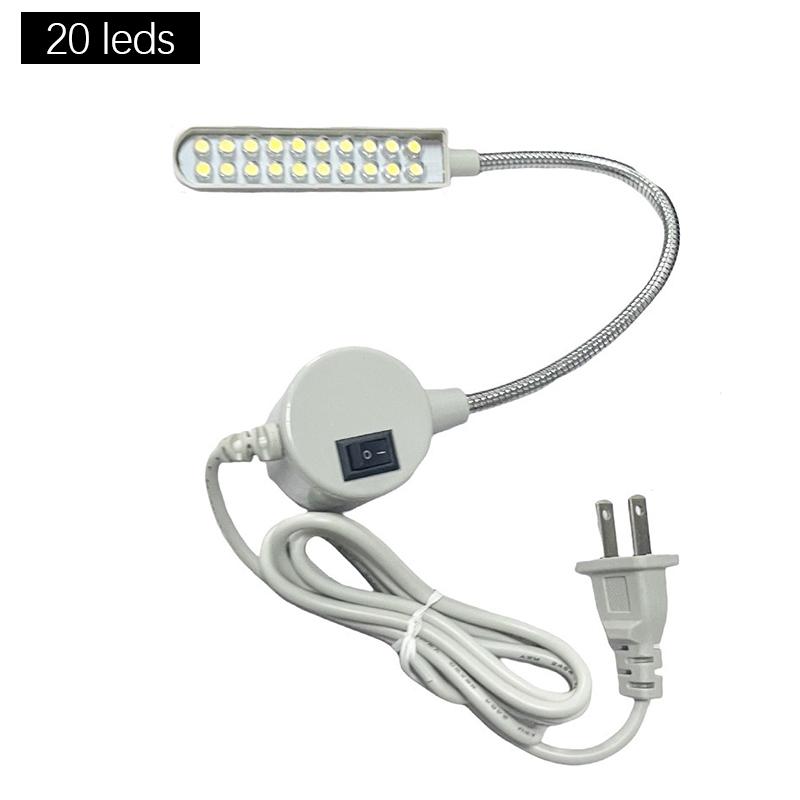 10/20/30 LEDs Industrial Lighting Sewing Machine Night Lights Home With Magnetic Flexible Adjustable For Base Adsorbed Work Lamp