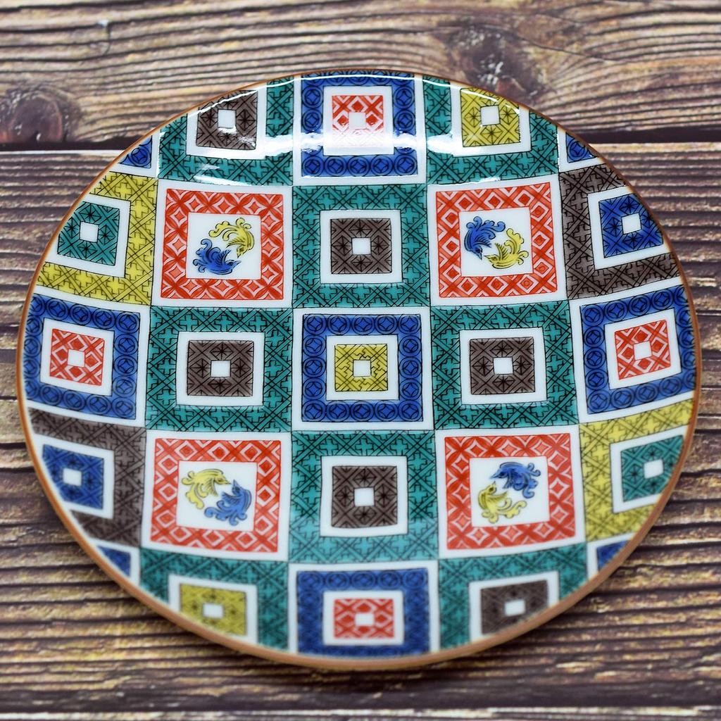 Waza No Kura: Stylish Kutani Ware Side Plate with Stone Pavement Design, Ceramic, Brand Name, Japanese Tableware, Made In Japan, Birthday Gift