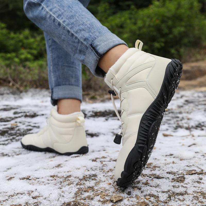 Men's And Women's Snow Boots, Winter Outdoor Hiking Shoes, Waterproof And Warm Fur Lined Casual Hiking Boots
