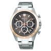 SEIKO SELECTION SBTR026 orologio da polso da uomo al quarzo con batteria cronografo quadrante marrone calendario data lancetta 24 ore acciaio inossidabile color oro rosato