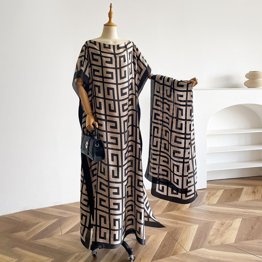 Robe Dress Women'S African Large Size Suit Versatile Ethnic Style Street Fashion Women