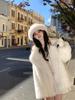 2025 Autumn/Winter Women's Faux Fox Fur Coat - European & American Style