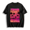 Summer Time Vacation Surfing Coconut Tree Print Short Sleeve Tee Pure Cotton T-shirt