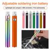 1100mAh Battery Electric Soldering Iron Pen 510 Thread Heat Tips Adjustable Temperature Smart Power Pen Welding Tool Kit