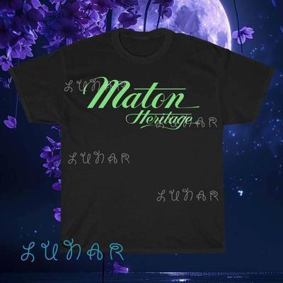 Nuova Maglietta Maton Guitars Logo T-Shirt Logo T-Shirt Americana Divertente Taglia S a 5XL