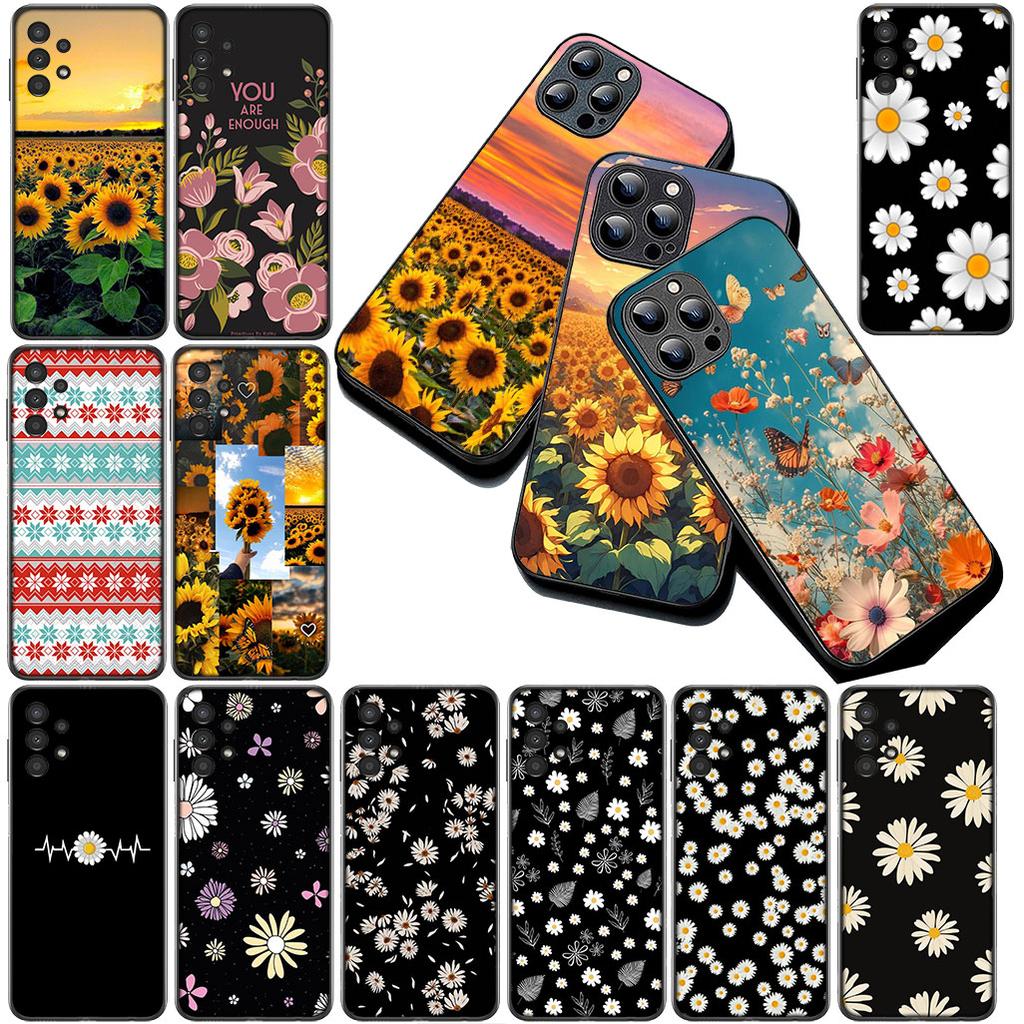 Sunflower Fresh Little Daisy Flower Phone Case for Apple iPhone 17 Pro XS Max Air 6 7 8 Plus 5 + SE 2022 SE2 16E 8+ Cover