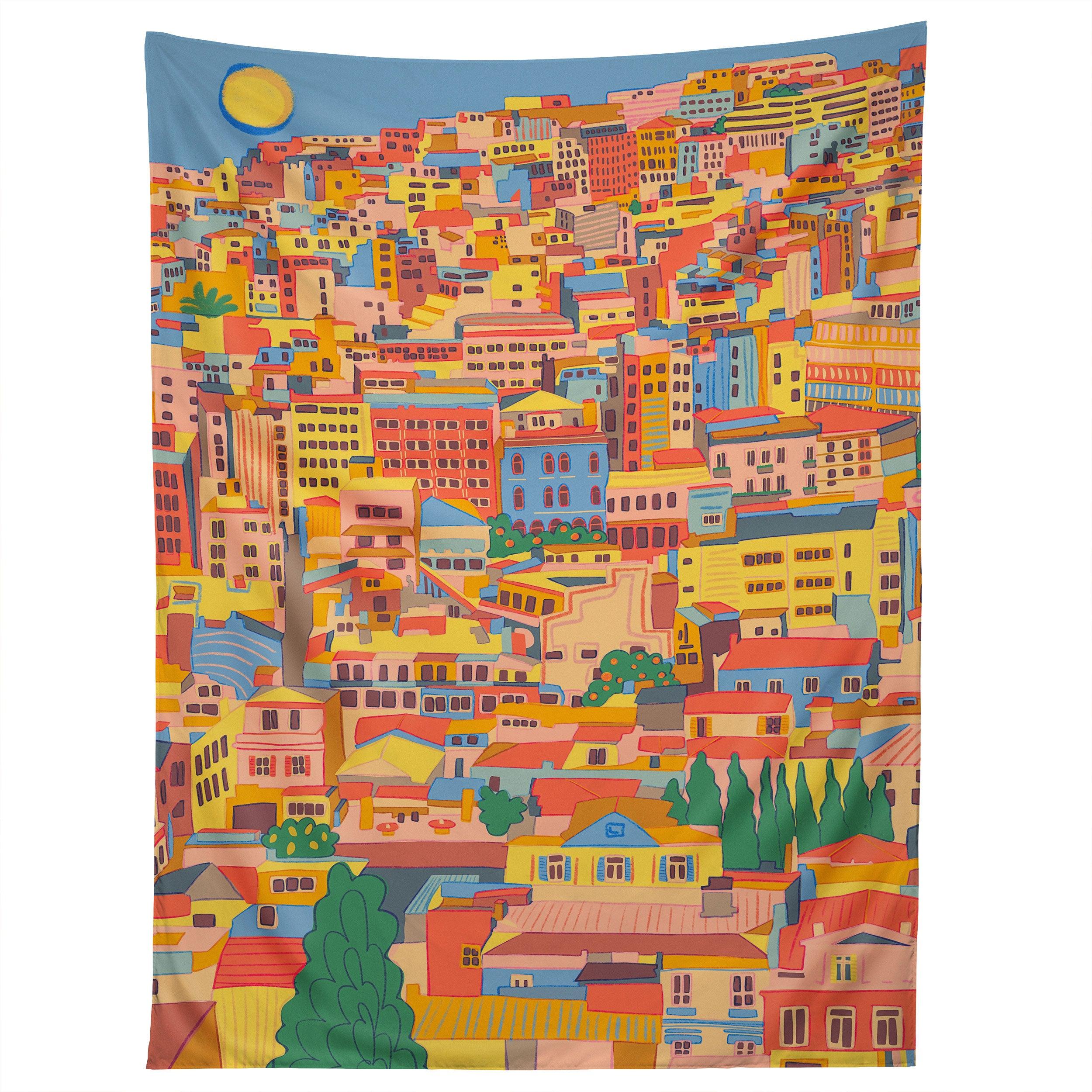 CITY OF ATHENS tapestry 75x100