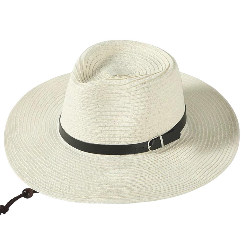 XXL Oversize Straw Sun Hat for Big Head Men Women Wide Brim UV Protection Panama Beach Hat Summer Fedora