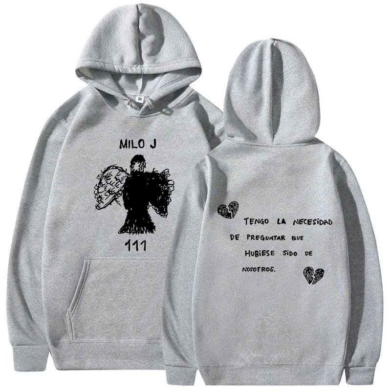 Rapper Milo J Hoodies 111 Album Merch Hooded Sweatshirt Men Women Clothes Fashion Hip Hop Vintage Long Sleeve Pullover Fans Gift