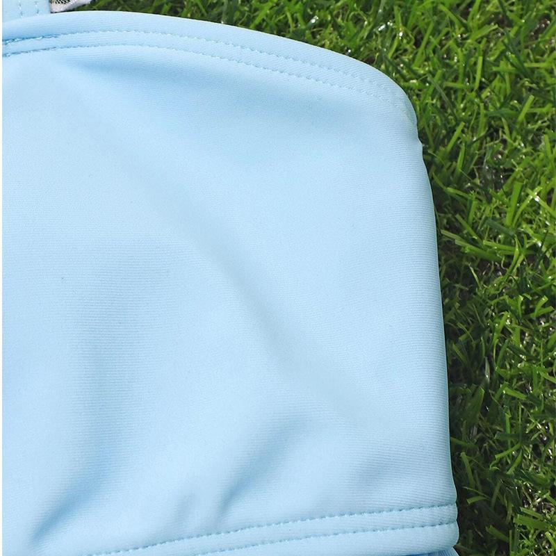 2025 Girls' Two-Piece Mesh Skirt Swimsuit for Kids