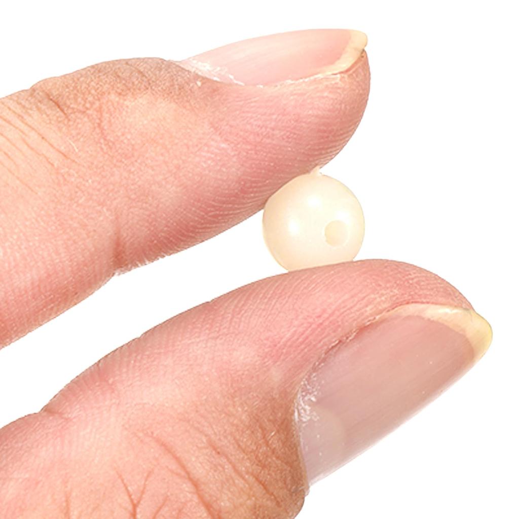M METERXITY 200pcs Glow Fish Beads - Plastic Luminous Round