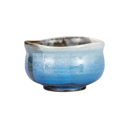 

Nakamaru Kutani ware Matcha bowl, silver glaze, K8-788