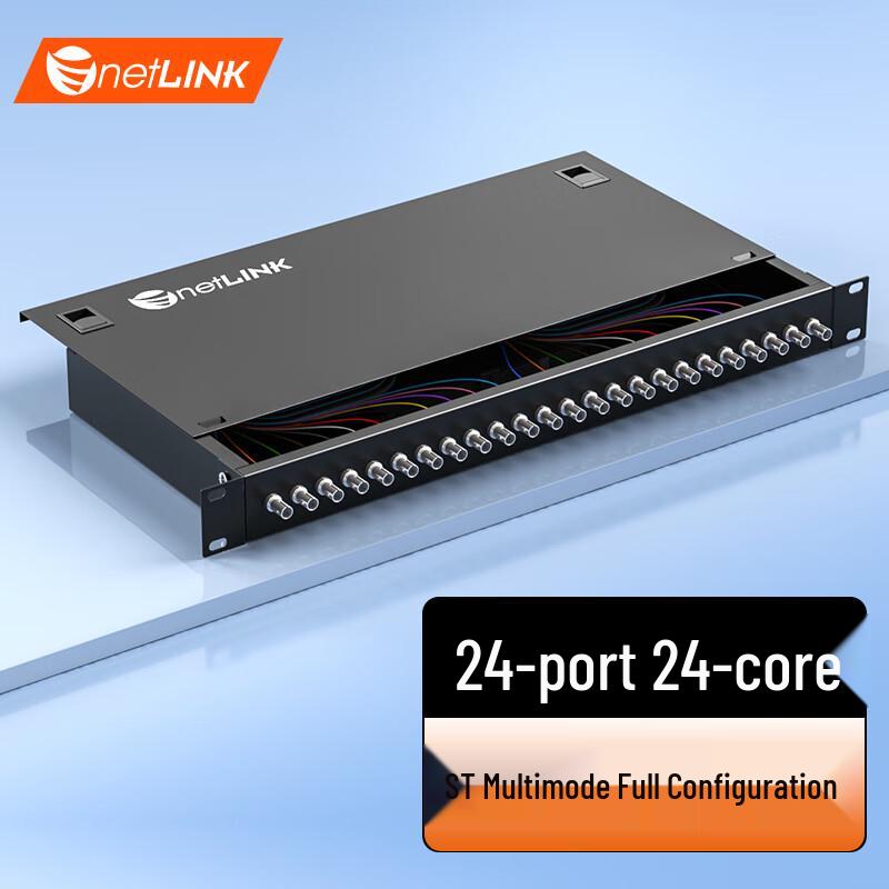 

netLINK 24-Port ST Multimode Fiber Optic Patch Panel Multimode 62.5/125 (Gigabit)