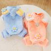 Pet Dog Warm Fleece Four-Legged Jumpsuit Winter Fall - Bear Design Teddy Poodle French Bulldog Corgi