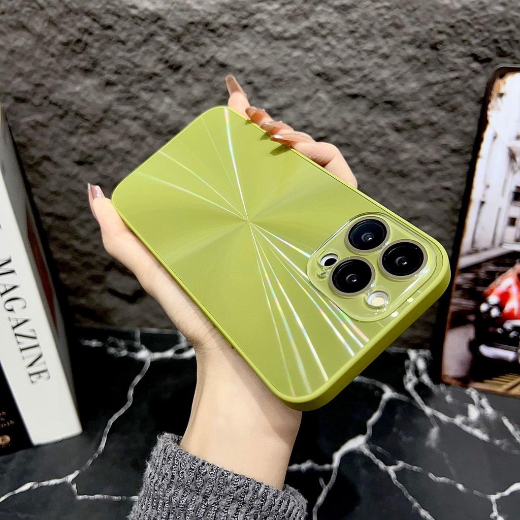 The IPhone16 with Its Dazzling Aurora CD Pattern Is Suitable for The Iphone15 Phone Case and The Apple 14promax Protective Case for Drop Resistance