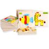 Sale 9 Slice Kids Puzzle Toy Animals And Vehicle Wooden Puzzles Jigsaw Educational Baby Learning Toys For Children Gift