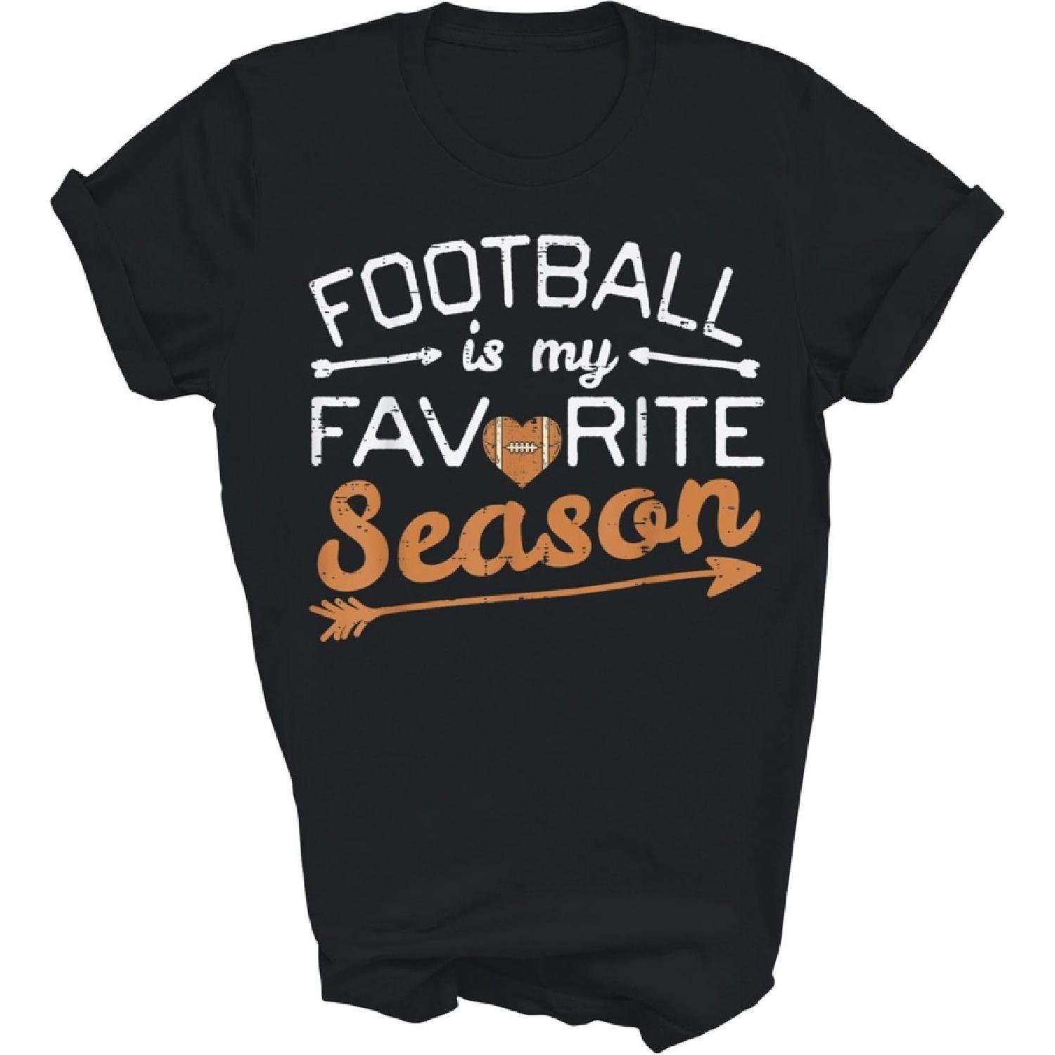 TYGOS American Football is My Favorite Season Cute Player Fans Unisex Shirt Gift Women Men S