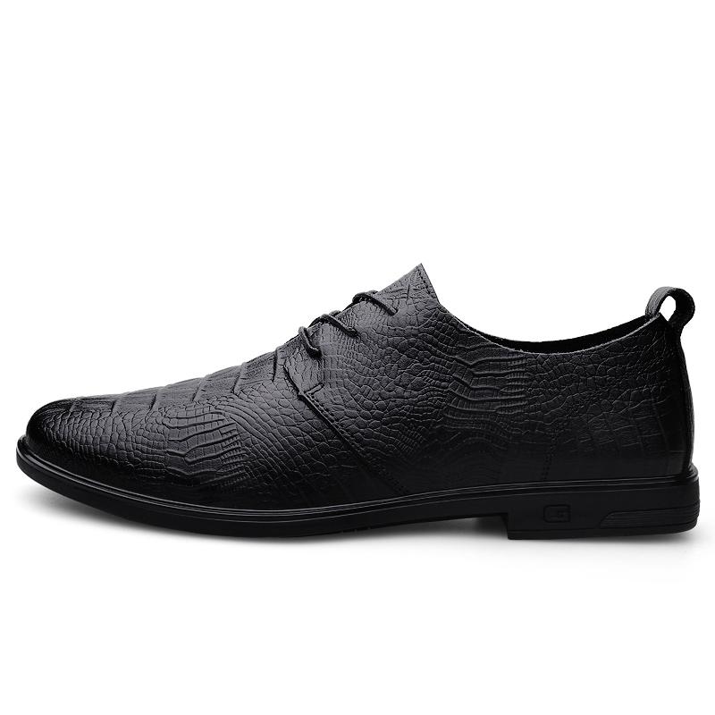 

Fashion British Style Luxury Brand Men Handmade Casual High-quality Oxford Shoes Lace-up Non-slip Comfortable Man Wedding Groomsman Shoe 37 чёрный