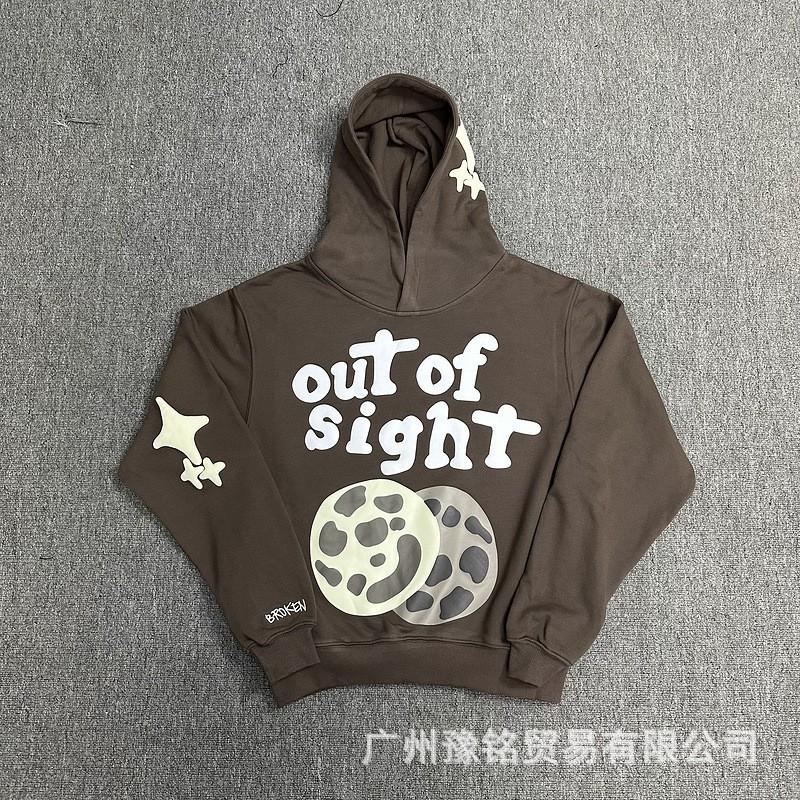 Broken Planet Oversized Hoodie Jogger Set Mens Streetwear Cotton Fleece Letter Puff Print Loose Fit Winter
